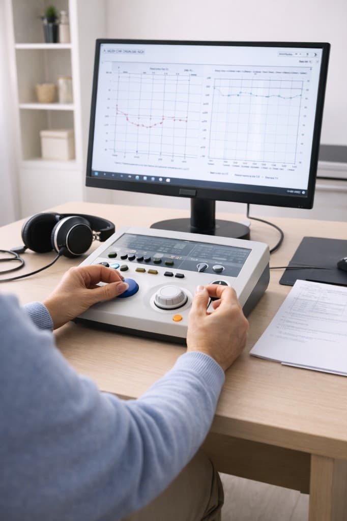 Сучасне обладнання для аудіометрії — апарат для перевірки слуху