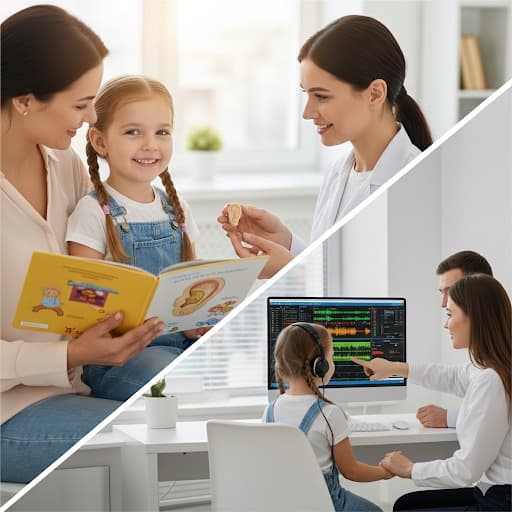 Налаштування слухового апарата — аудіолог підбирає апарат дитині та проводить скринінг слуху